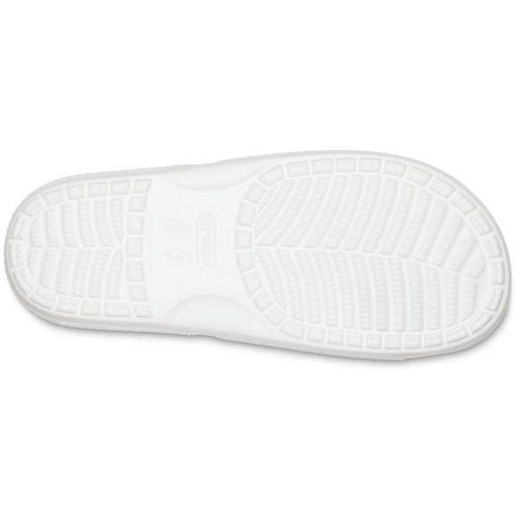 CROCS UNISEX CLASSIC SLIDE SANDALS, WHITE, 4 MEN/6 WOMEN - Picture 6 of 6
